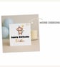 Birthday Card – Pink Foil Balloon Number – Milestone Birthday Card - Image 2