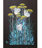 Three Cabbage White Butterflies original wall art, small drawing - Image 1