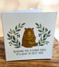 Reserved Cosy Bear Greetings Card – Bear Thinking of You Card - Bear Hug Card  - Image 3