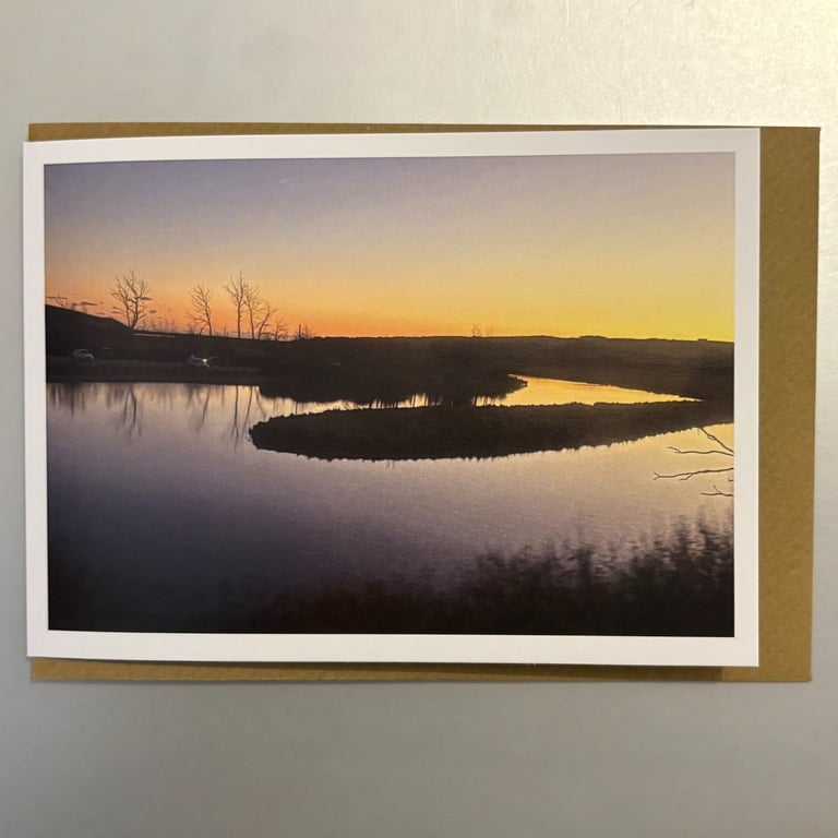 Cuckmere Meanders A5 Greeting Card