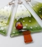 Xmas tree ornament, fused glass, Christmas tree decoration, gift for home.  - Image 8