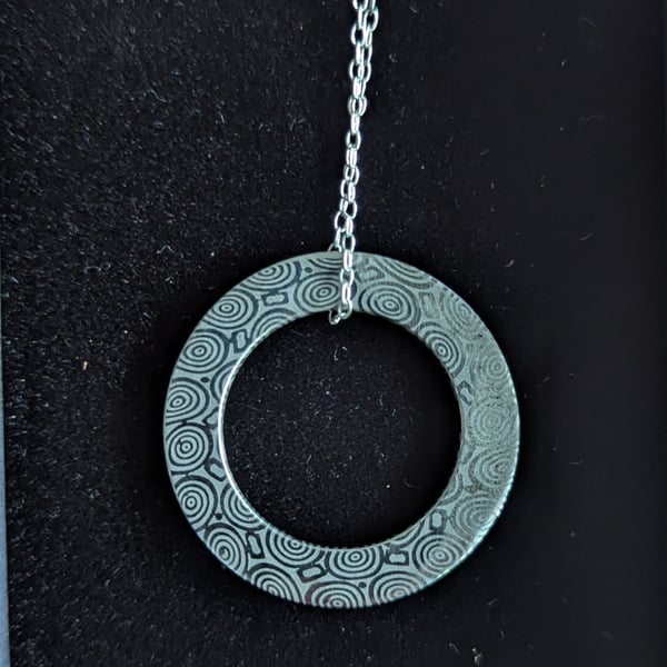 Damasteel Bluetongue Pendant