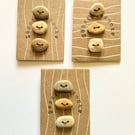 Beach Pebble Buttons Mixed Neutrals