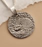 Hedgehog Engraved Sterling Silver Coin Necklace - Image 8