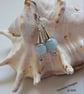 Quality Aquamarine & Morganite Sterling Silver Earrings - Image 5
