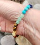 7 Chakra bracelet with sterling silver - Image 2