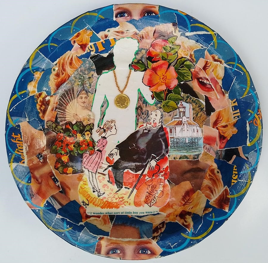 My Five Year Old 24cm Original Collage Plate