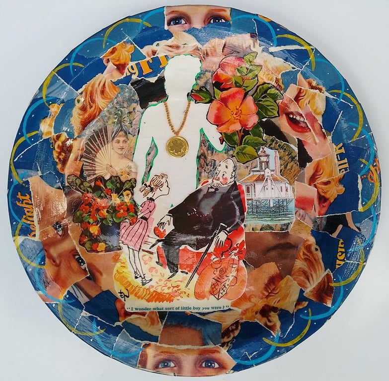 My Five Year Old 24cm Original Collage Plate