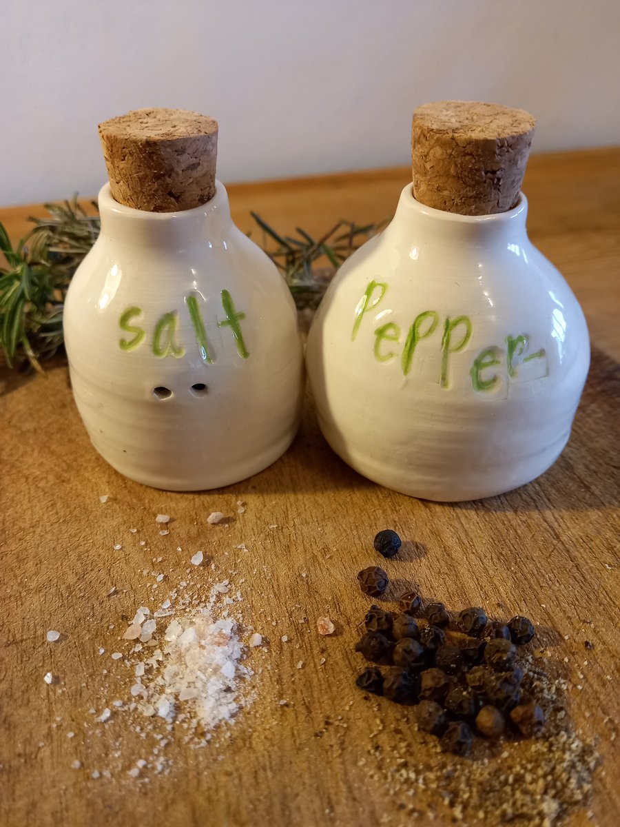 Salt & Pepper pots in ceramic