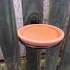 8 Inch Terracotta Bird Bath...........Wrought Iron (Forged Steel) Hand Crafted. 