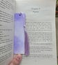Hand Painted Lavender Purple Wooden Bookmark – Handmade Book Lover Gift - Image 2