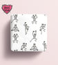 Dancing Skeleton wrapping paper, spooky Halloween gift wrap - Image 2