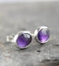 Amethyst stud earrings - Image 3