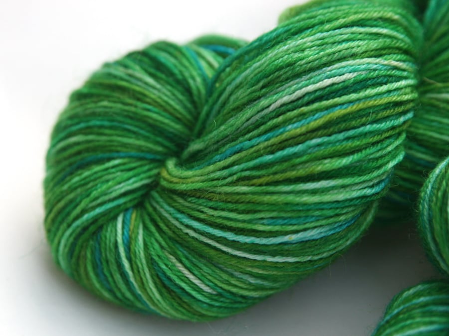 Green Eyed Monster - Superwash Polwarth 4-ply yarn