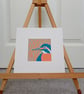 Mini linoprint kingfisher  - Image 4
