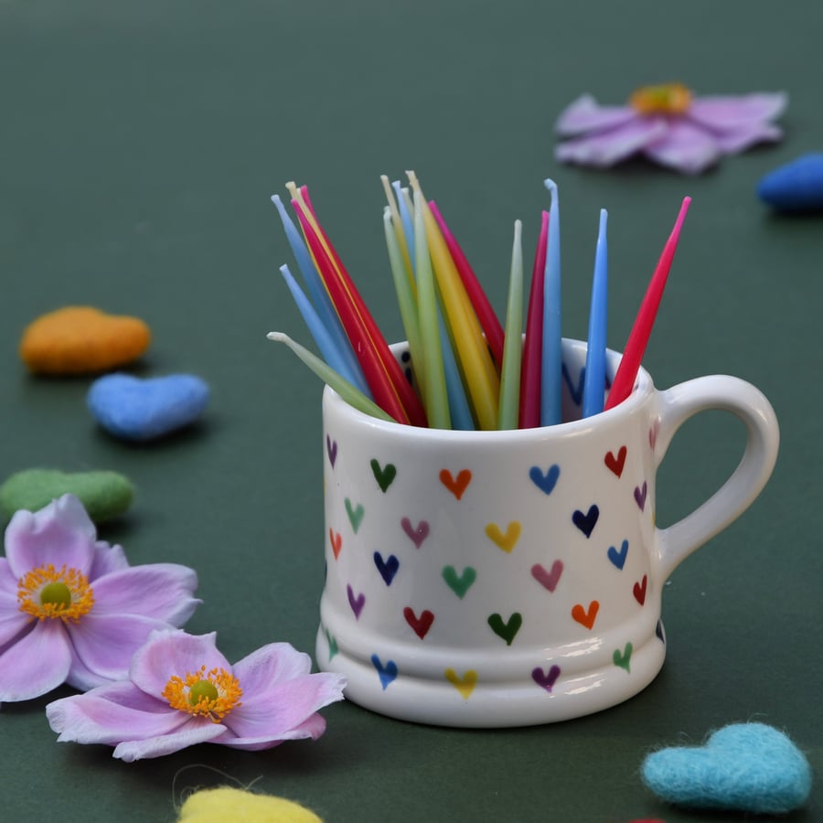 Love Hearts Little Mug - Hand Painted
