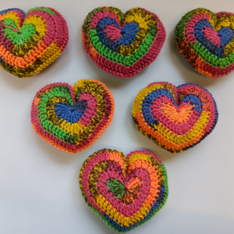 Crochet Happy Heart Pin Cushion