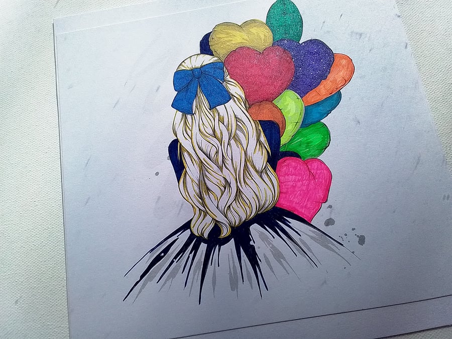 Card with balloons. Any occasion card. Ref 270