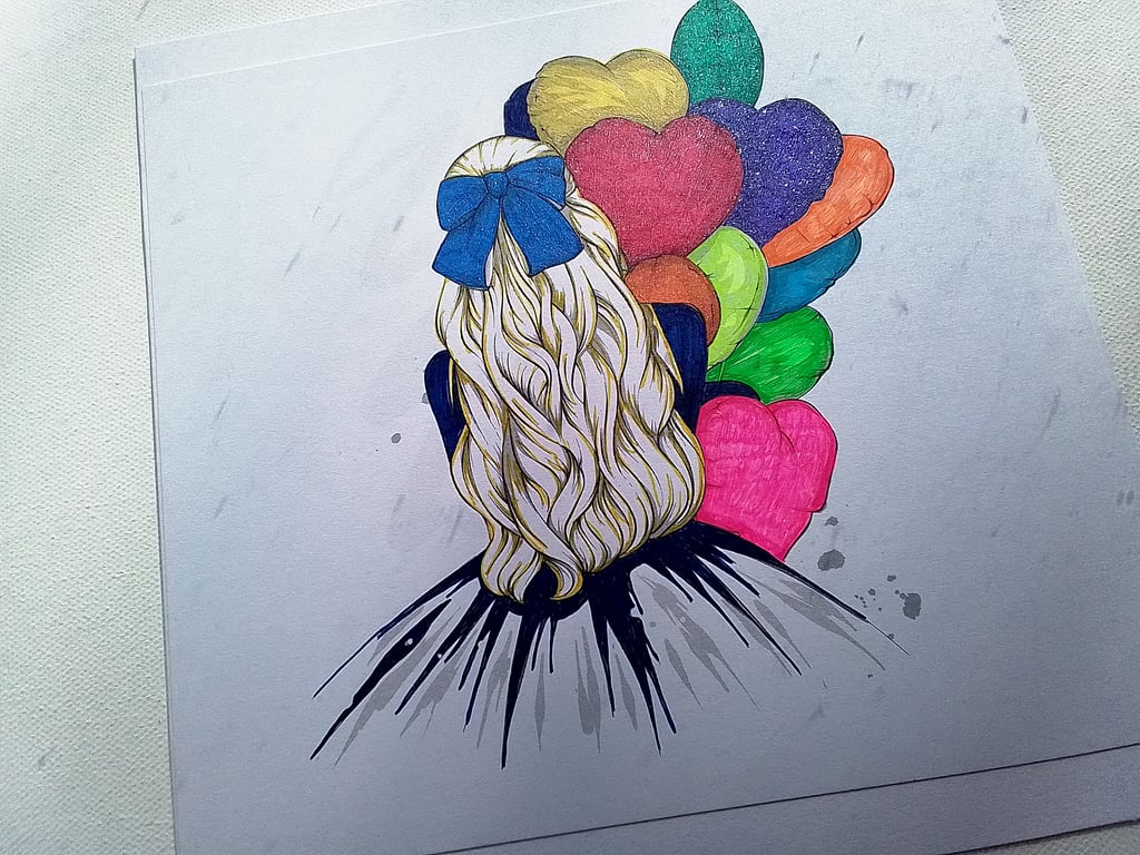 Card with balloons. Any occasion card. Ref 270