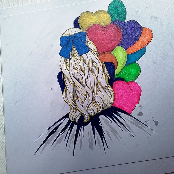 Card with balloons. Any occasion card. Ref 270