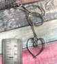Handmade Sterling Silver 925 Open Wire Heart Pendant - Unique Silver Jewellery - Image 4