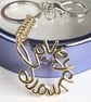 Sterling Silver Gold Plated “Love You More” Chainmaille Handbag Charm - Image 8