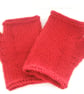 Red Fingerless Mittens - Image 3