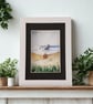 Sea Glass Seagull Picture, Quirky Coastal Wall Art, Handmade Beach Lover Gift - Image 4