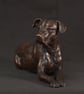 Foundry Bronze Lying Mixed Breed Rescue Dog Statue Small Bronze Metal Sculpture  - Image 3