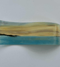 Painted fused glass sunset over the ocean wave panel  - Image 3