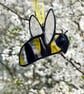 Stained Glass bee decoration- cute bumblebee gift - Image 2