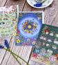 Set of 3 Cards, Nature Wheel of the Year, Tea Plants and Baby Animals  - Image 1
