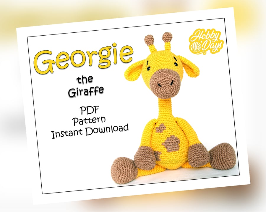 Amigurumi Crochet PDF Pattern Giraffe