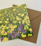 Clover and Buttercups,  Blank Greetings Card - Image 1