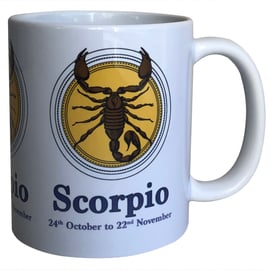 Scorpio -11oz Ceramic Mug - The Scorpion (24th October - 22nd November)