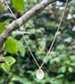 Silver and Copper Hammered Oval Pendant - Image 7