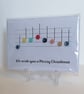 We wish you a Merry Christmas card with musical notes