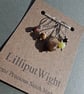 Five semi precious stone stitch markers - Image 1