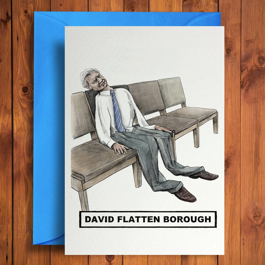 David Flatten borough - Funny Birthday Card