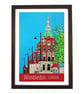 Wimbledon, London travel poster print by Susie West
