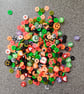 Halloween bead confetti, bead soup, bracelet making, make your own bracelets