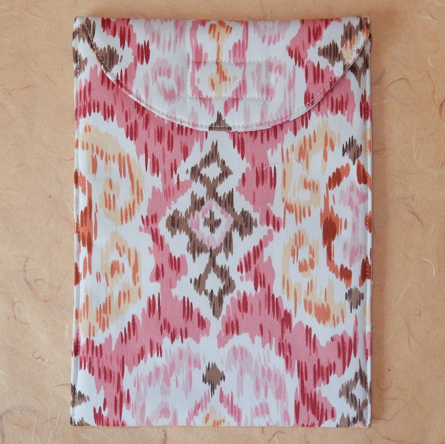 Kindle case pink geometric print