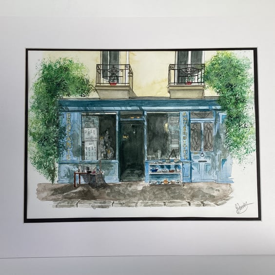 Antique Shop - Original Watercolour Painting
