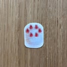 Pixel Strawberry Cake Sticker
