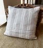 Autumn - rescued cross stitch and patchwork cushion - Image 5