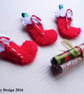 1:12 Scale Xmas Stockings, Candy Canes and Wrapping Paper set - Image 3