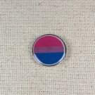 Bisexual Flag pin - Pride Themed Badge - Large Resin Topped Pin Badge