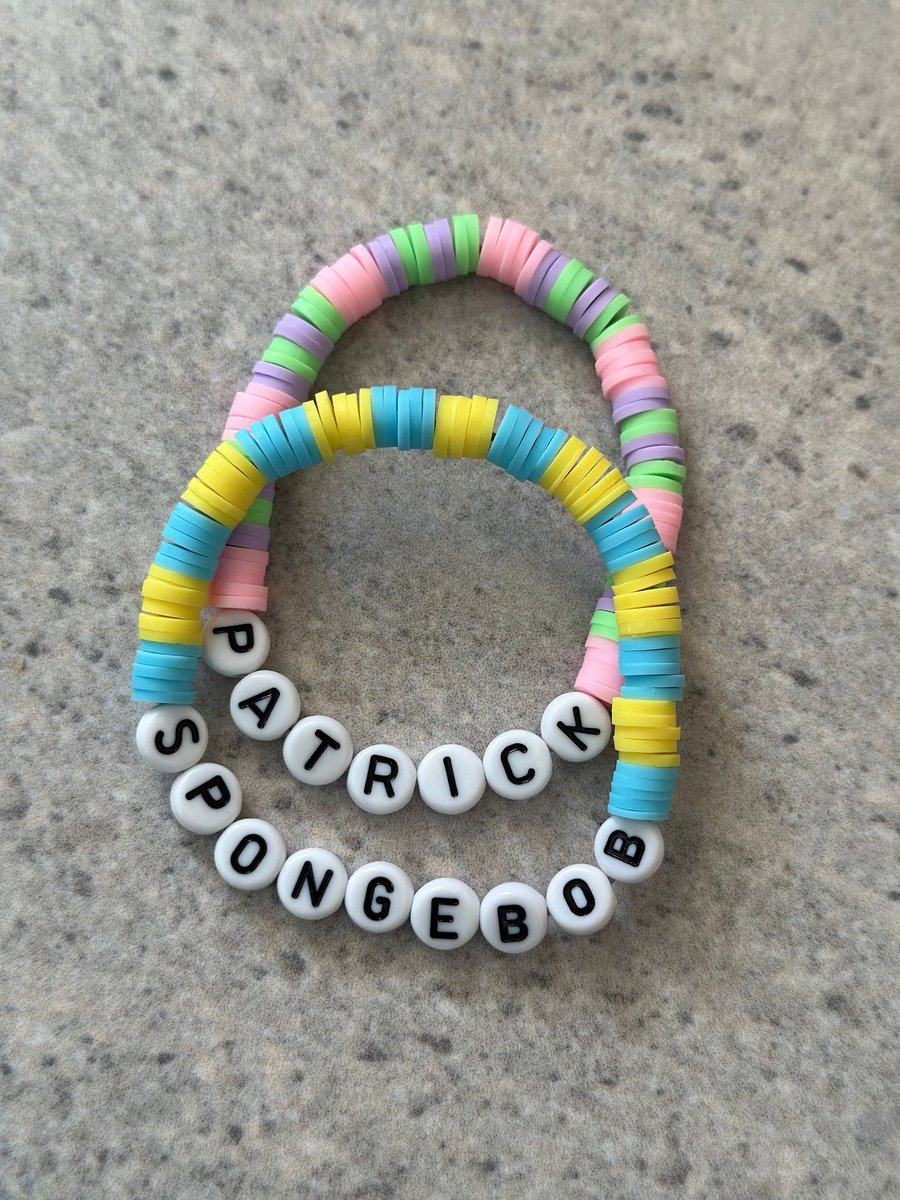 SpongeBob Inspired Bracelet Set or Single Bracelet