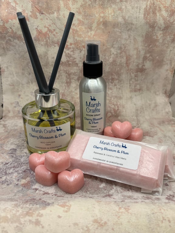 Cherry Blossom & Plum Wax Melt Snap Bar