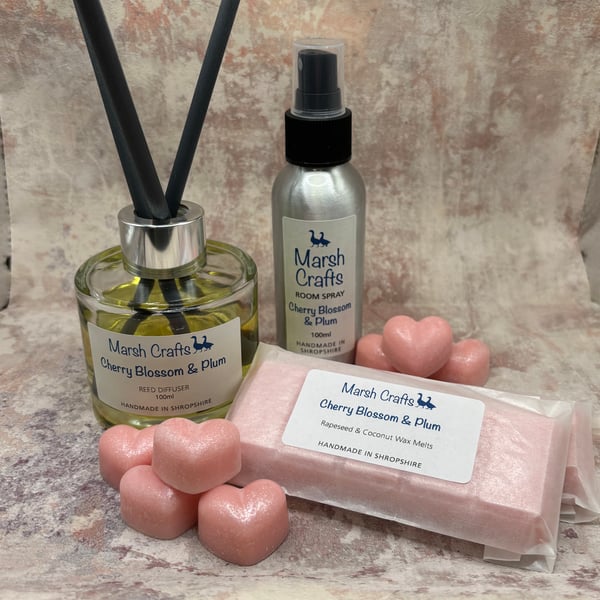 Cherry Blossom & Plum Wax Melt Snap Bar
